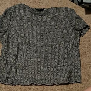 Grey crop top